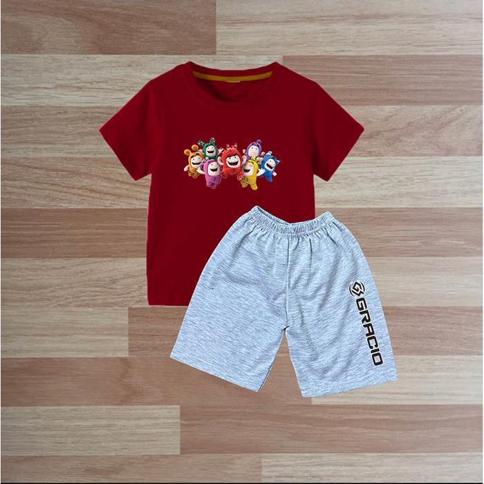 Paket Stelan Anak Cowok Paket Usaha Stelan Kaos Anak Baju Celana Baju Celana 5Pc Original