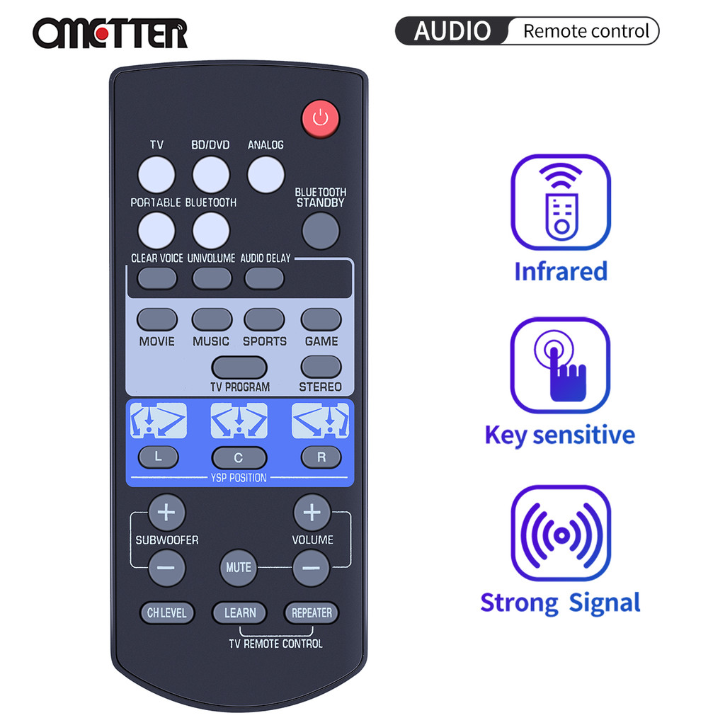 FSR80 ZG80760 Remote Control Fit for Yamaha Soundbar YSP-1400 YSP1400