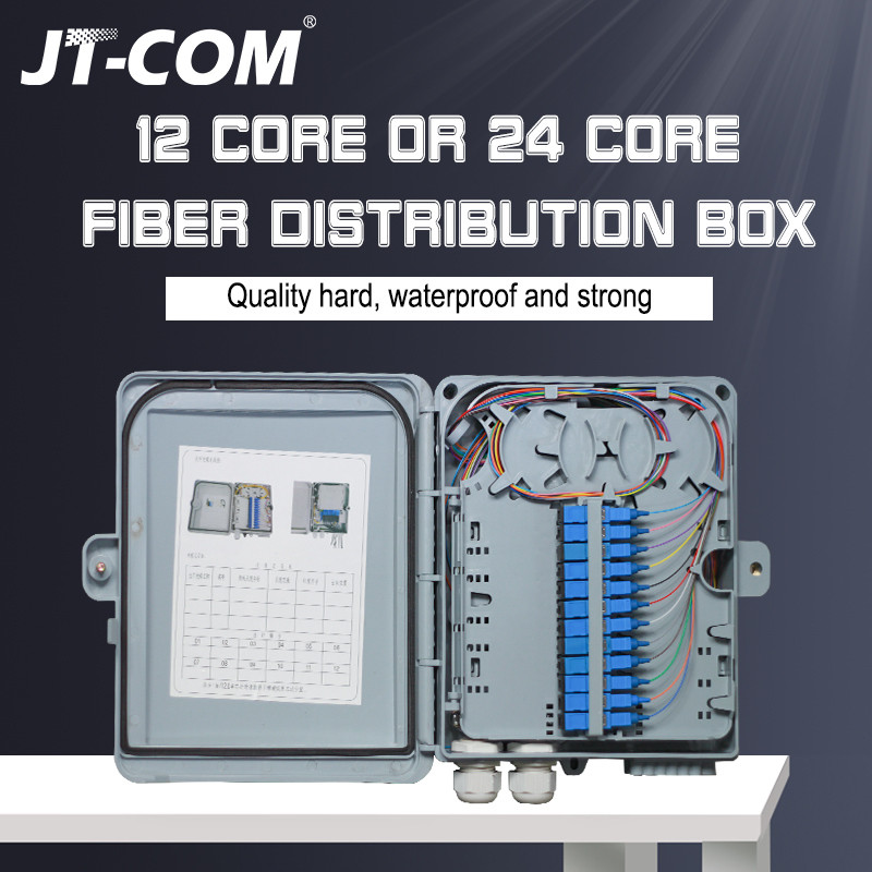 24 Core Fiber Terminal Box FTTH SC UPC 12 Core Fiber Optic