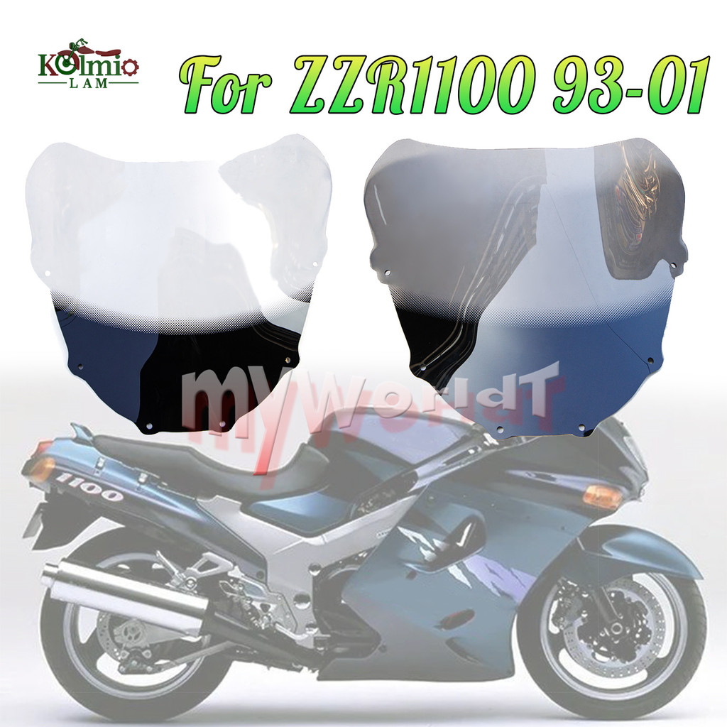 Fit For 1993 - 2001 Kawasaki Zzr1100 D Motorcycle Windshield Windscreen Zzr 1100 Zzr1100D Zx11