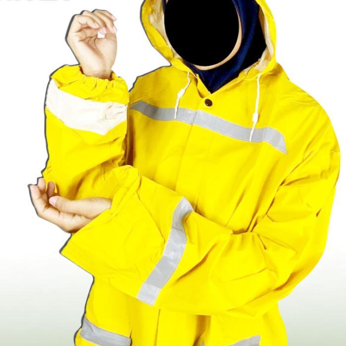 JAS HUJAN AETHER PONCO TERUSAN WARNA KUNING