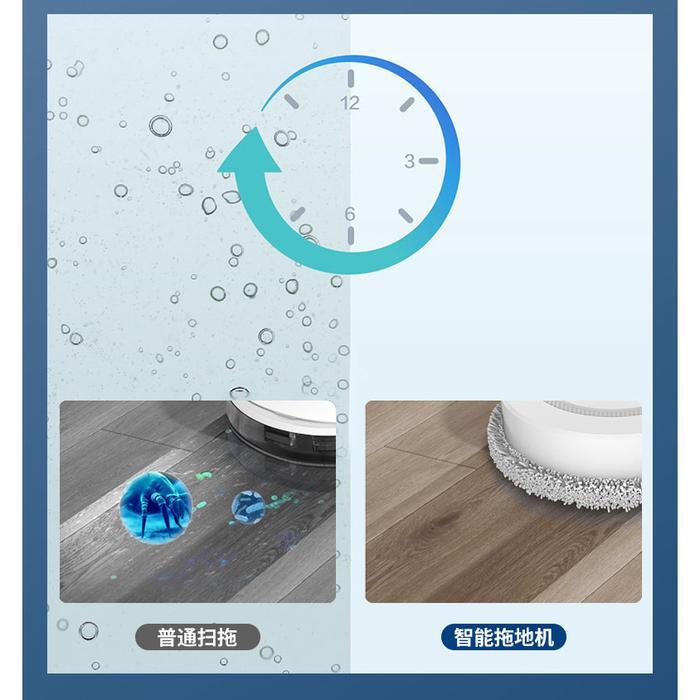 TERBARU Robot Pembersih Lantai Pel Sapu Microfiber Otomatis Elektrik Cleaning