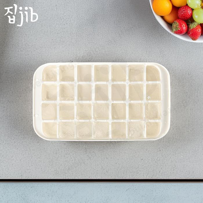 mq3a- Jib Ice Cube Container 28 Grid / Cetakan Es Batu 28 Lubang / Pembuat Es Batu Kotak