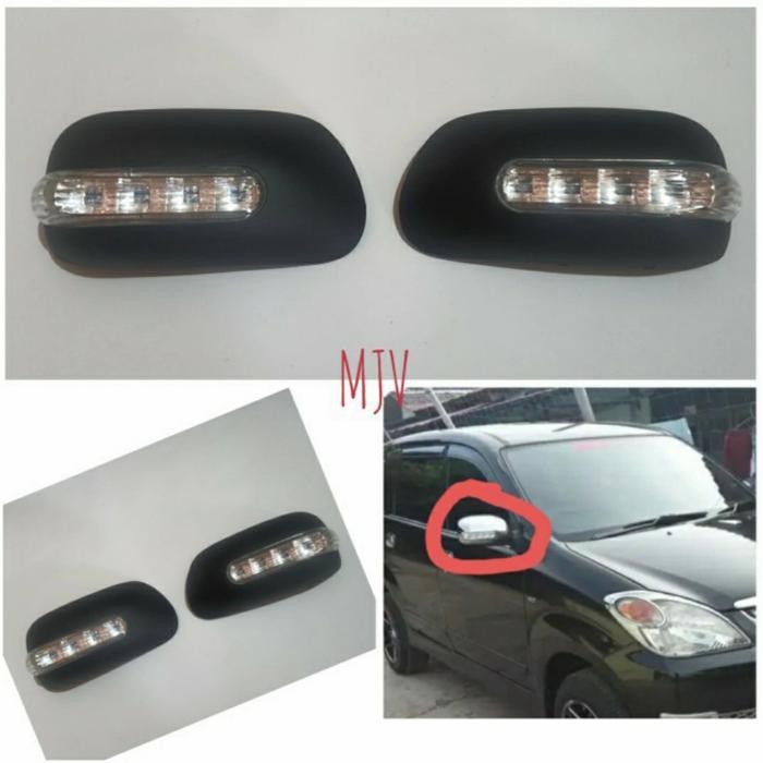 Cover spion + lampu sein hitam doff mobil Avanza vvti tipe G 2008 2009 2010 2011