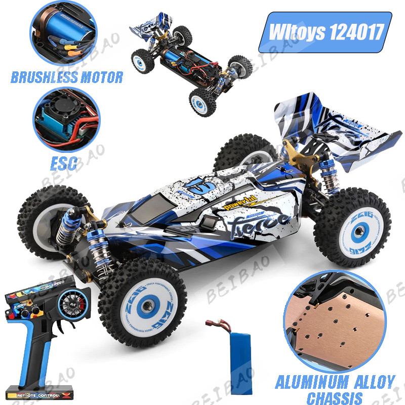 WLtoys 124017 (V2) RC Car Vehicle - Brushless Remote Control Vehicle 1:12 suitable for adults, RTR