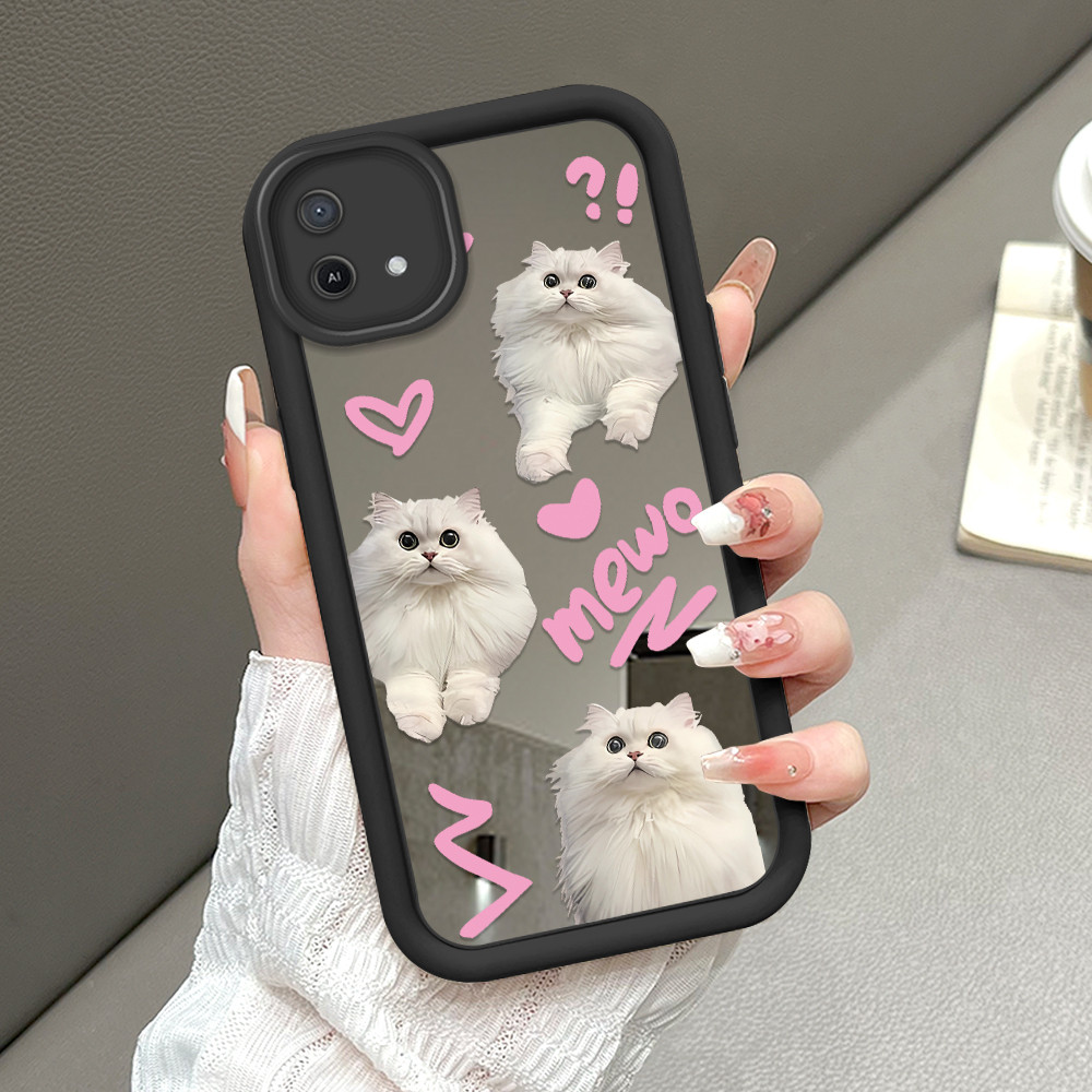 Casing Hp Untuk OPPO A16K A16E Soft Cover Cute Cat Mode Sofcase JZ TY ID42 1012 Cassing