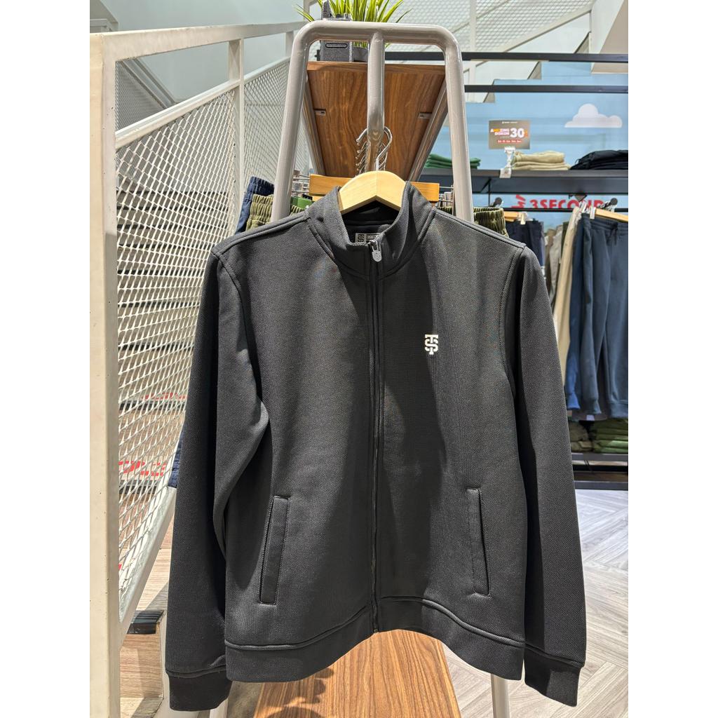 JAKET 3SECOND SPORTY HITAM 310225