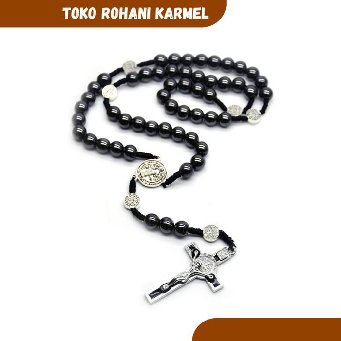 Terbaru Rosario Italy (Batu Blustin) 8 Mm / Rosario Katolik / Kalung Rosario Katolik / Rosario