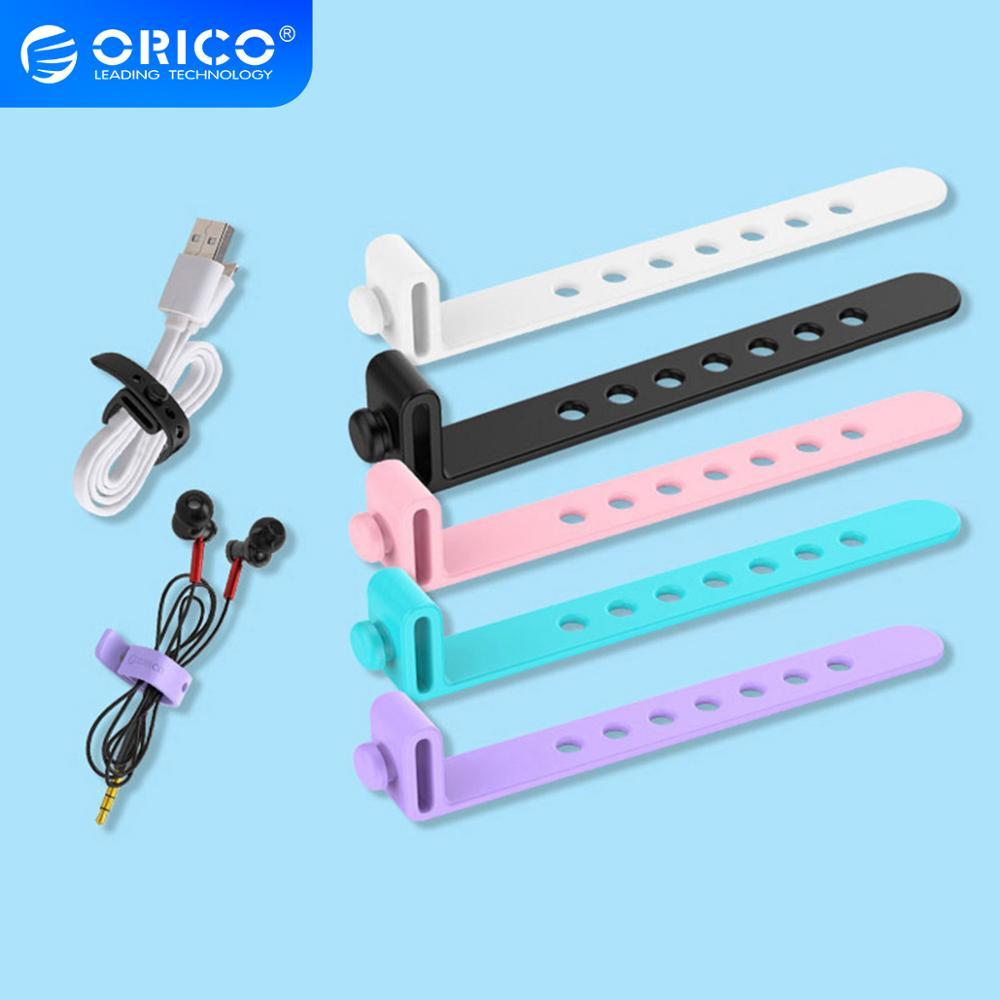 ORICO Silicone Cable Winder Earphone Wire Winder Adjustable Cable Organizer for Earphone Cable Prote