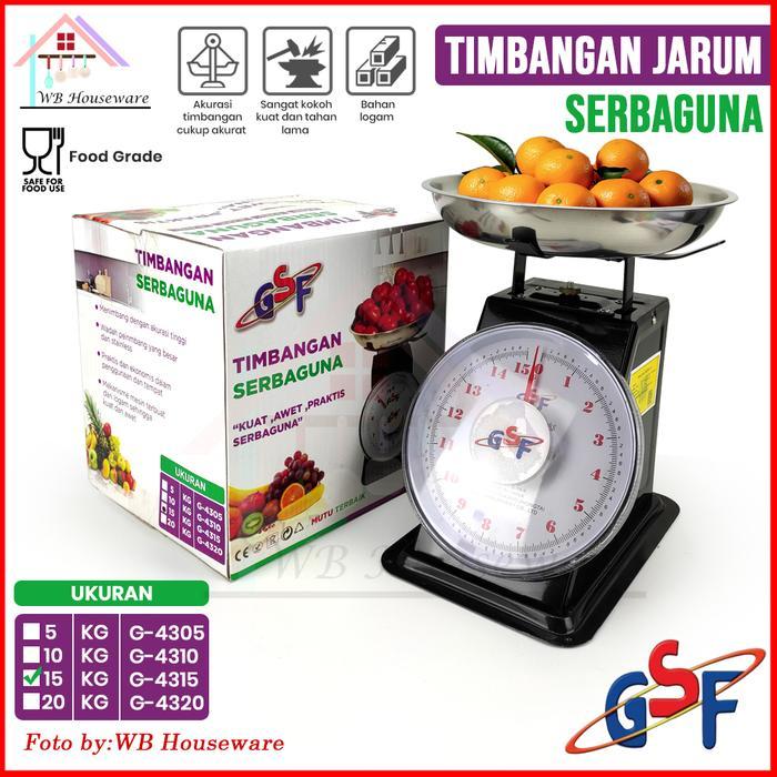 GSF Timbangan Jarum 15kg /timbangan sayur/ timbangan buah /timbangan serbaguna