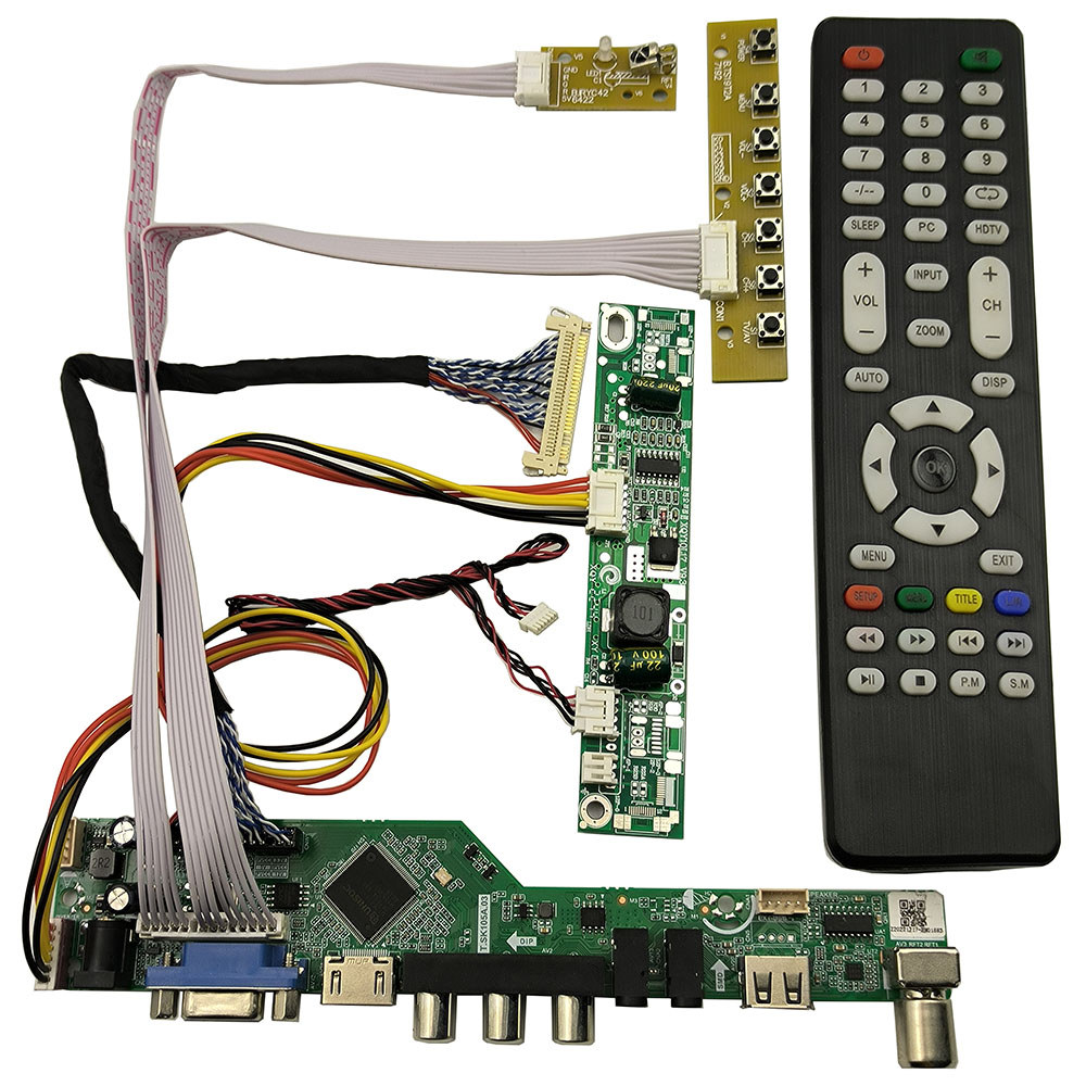 Lwfczhao monitor Kit LM215WF4 TV+HDMI+VGA+AV+USB LCD LED screen Controller Board Driver panel