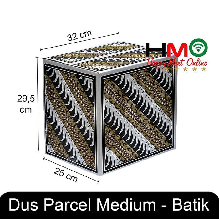 Kardus Parcel Lebaran Motif Batik ukuran Sedang Kardus Lebaran Giftbox
