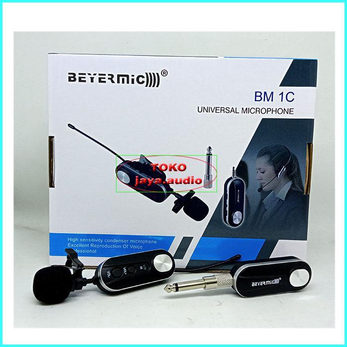 Mic Wireless Beyermic Bm1C Mik Imam Sholat Microphone Clip On Mik Jepit Mik Klip Uhf (Nirkabel)