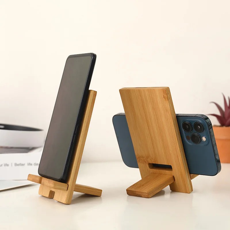 Wooden Desktop Phone Holder Lazy Phone Stand Smartphone Charging Stand Lazy Phone Bracket