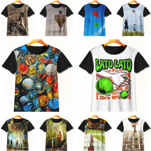 Kaos  Motif Mainan Jadul 3D Keren | Kaos Unik Motif Mainan Jadul | Baju Motif Mainan Jadul Murah Unt