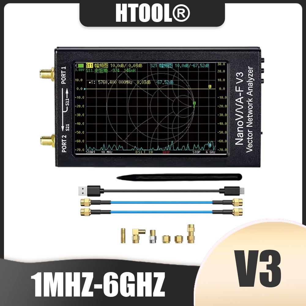 Nanovna-V3 Vector Network Analyzer Antenna Analyzer Shortwave Mf Hf Vhf Uhf Talent