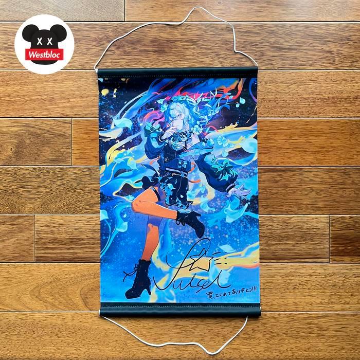 Hoshimachi Suisei Hololive JP Specter Tapestry A3 Wall Scroll Japan Signed Official Merchandise