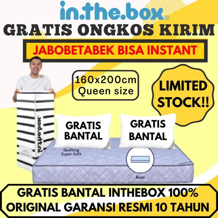 IFY (IMPORT) MATRAS KASUR INTHEBOX / IN THE BOX HYBRID MEMORY FOAM 160X200 (QUEEN) TERMURAH TERLARIS