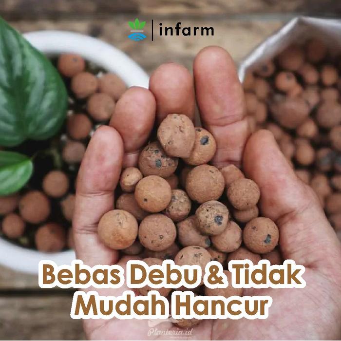 Gardening Mikha Infarm - Hydroton Media Tanam Hidroponik Free Label Tanam Media Tanam Hidroponik