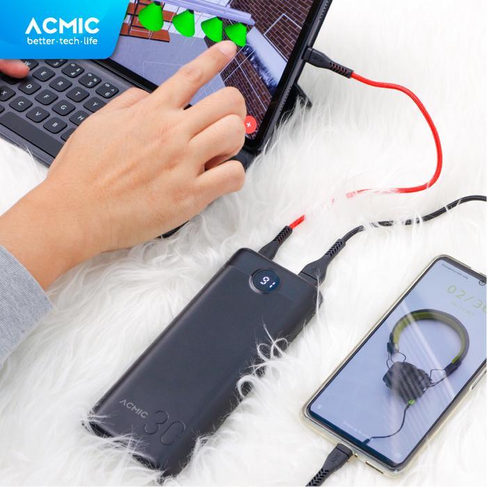 j2l6- Acmic Digimax 30000Mah Powerbank Mini 22.5W Fast Charging Type C