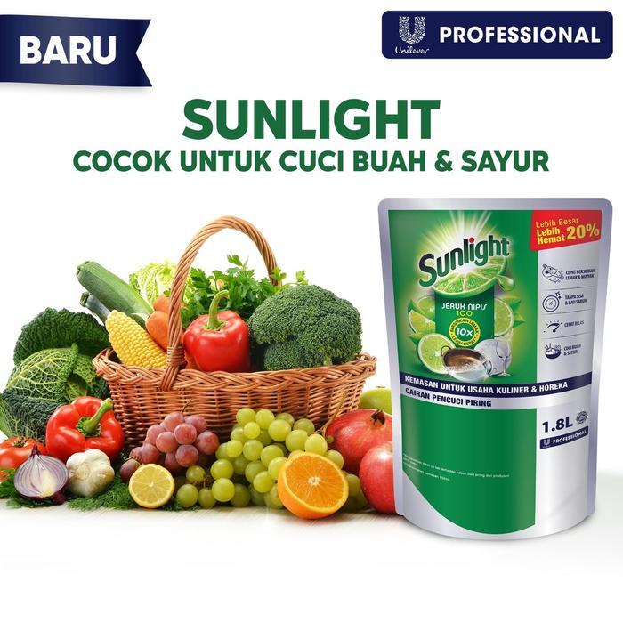 ngmh- Sunlight Professional - Sabun Cuci Piring 1800 Ml Pencuci Piring