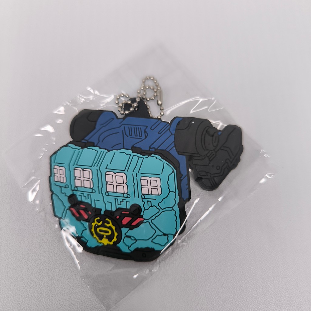 Rubber Strap Keychain Kamen Rider Build Grease Blizzard Knuckle