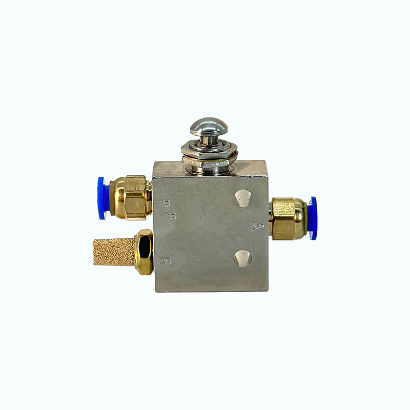 TAC2-31P Air Pneumatic 1/8" 2 Position 3 Way Reset Push Button Switch Mechanical Valve