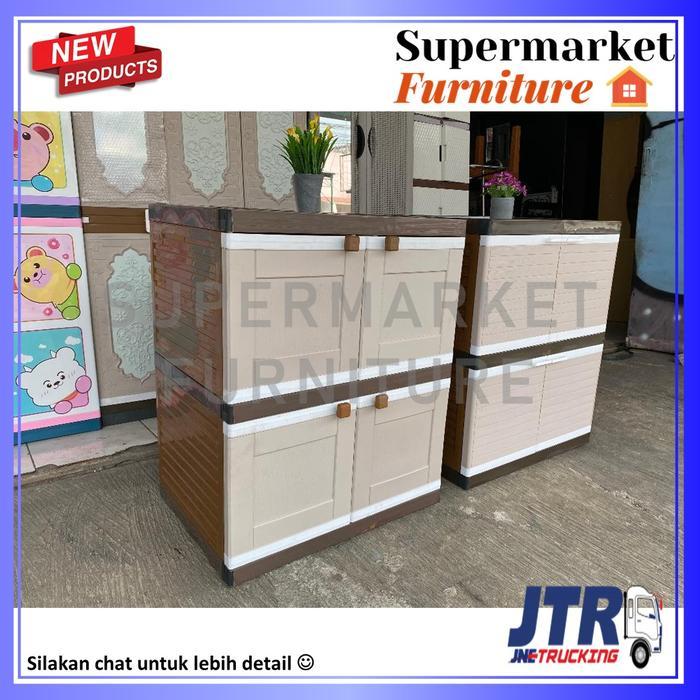 KHUSUS JNE - LEMARI PAKAIAN PLASTIK CLUB SUSUN 2 BESAR MURAH