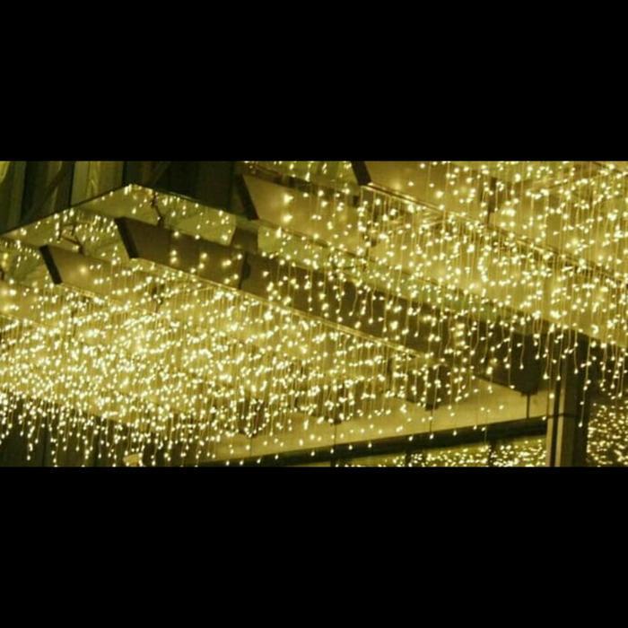 best seller] Lampu Natal Tirai / Lampu Tirai Tumer Kelap Kelip Lampu Kedap Kedip