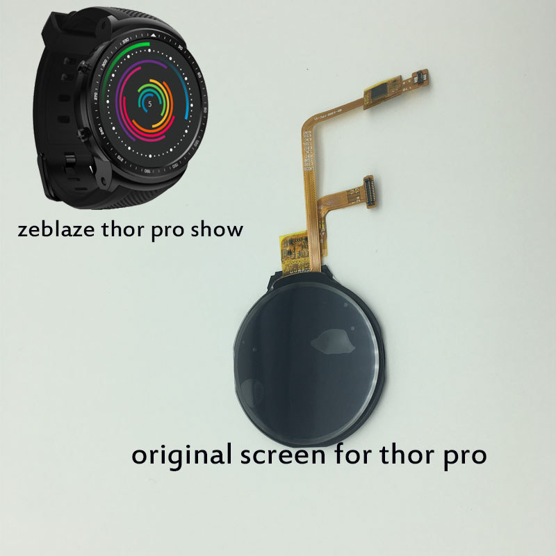 Original round hd touch lcd screen display for zeblaze Thor PRO 3G smart watch hour saat clock repla