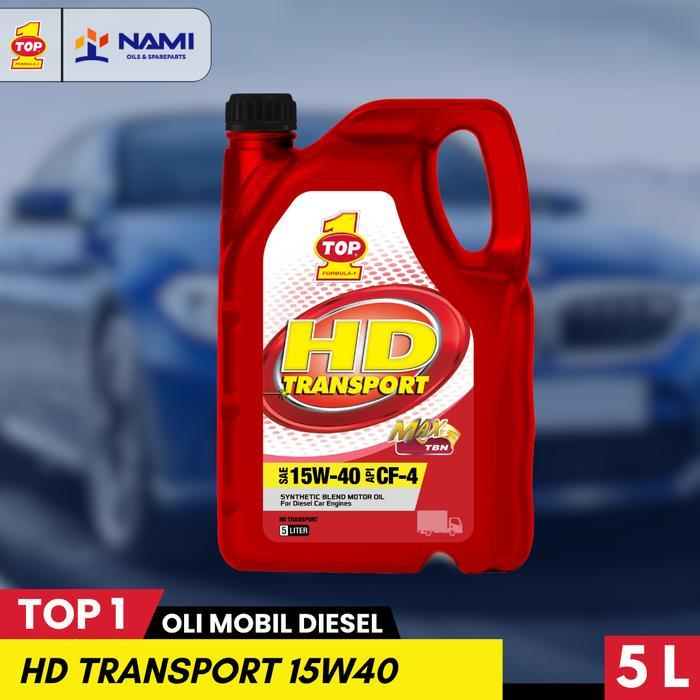 *TOP 1 HD TRANSPORT 15W40 (GALON) 5L* Oli mobil Diesel synthetic - Original