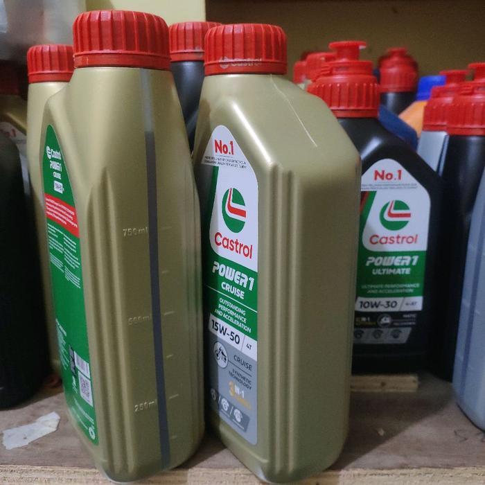 OLI CASTROL POWER 1 CRUISE 4T 15W-50W 1L 100% ORIGINAL