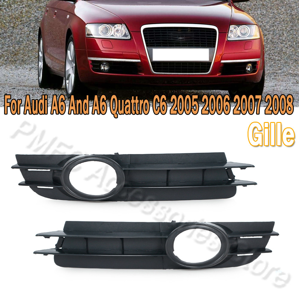 Front Fog Lamp Cover Frame Front Fog Light Gille For Audi A6 And A6 Quattro C6 2005 2006 2007 2008