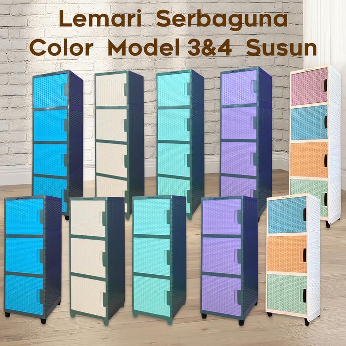 Lemari Plastik/Laci Plastik/Lemari Kecil/Lemari Plastik Club Flip/Rak Baju/Lemari Box Plastik/Lemari