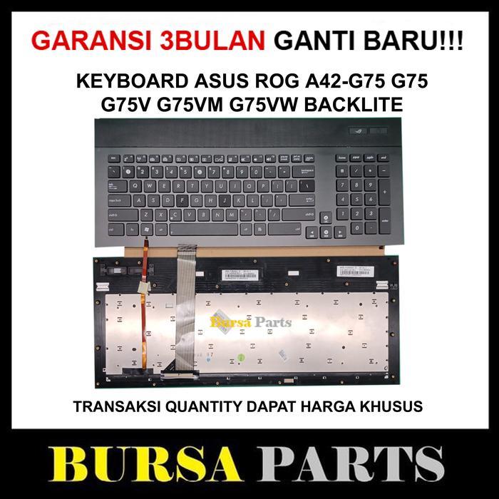 Keyboard Asus Rog A42-G75 G75 G75V G75VM G75VX G75VW Backlight