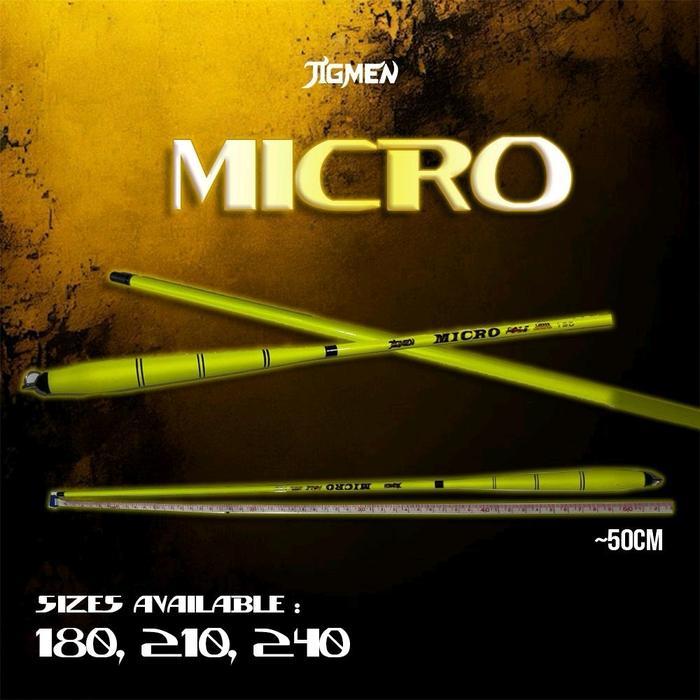 JORAN TEGEK MICRO FISHING JIGMEN MICRO ACTION LENTUR TERSEDIA UKURAN 180CM 210CM 240CM UNTUK
