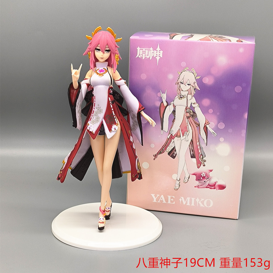 Genshin Impact Venti Anime Figure Genshin Impact Yae Miko Action Figure Klee/Qiqi/Xiao/Hu Tao Figure