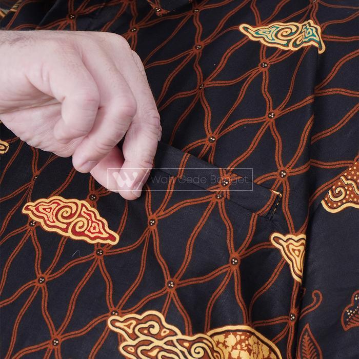 nb4m- Wgb Premium Batik Big Size Pria Classic Lengan Pendek Xxl Xxxl Batik Jumbo Pria