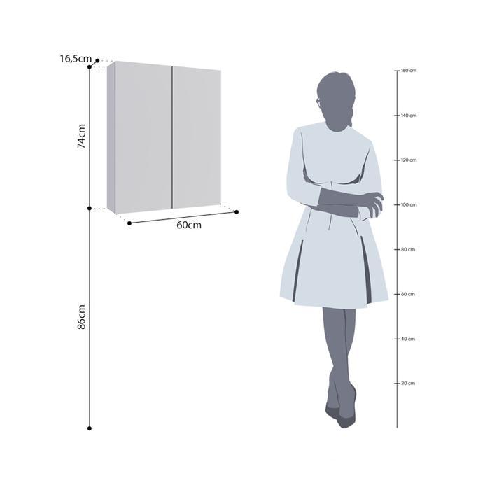 INFORMA RAIN KABINET KAMAR MANDI DENGAN CERMIN - PUTIH