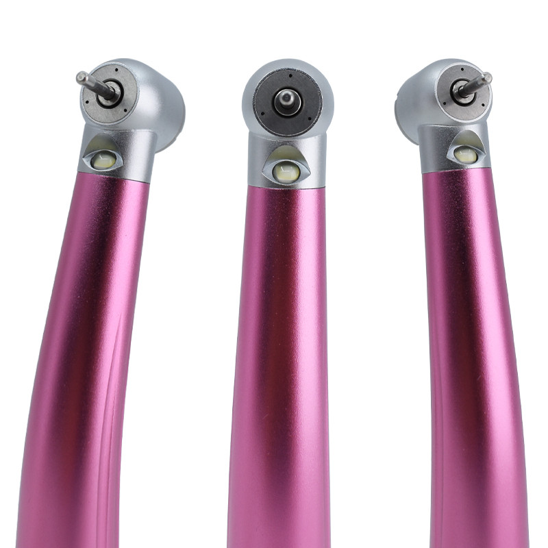 Dental High-Speed Handpiece Led Self- Color Rainbow Press Handpiece