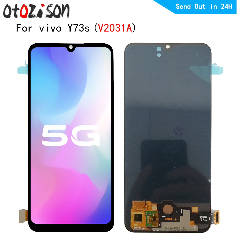 For vivo Y73S LCD Display AMOLED For vivo Y73S V2031A LCD Display Screen Touch Panel Screen Sensor