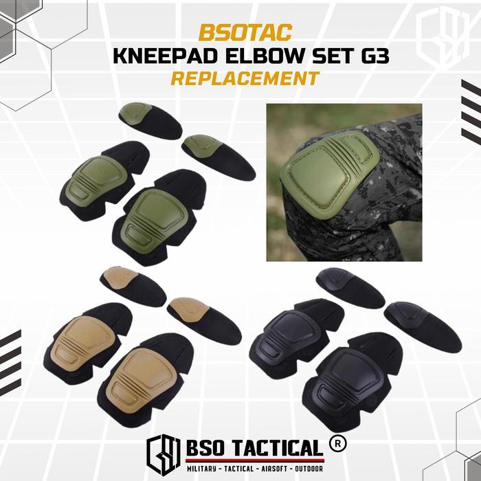 iamq- Tactical Kneepad Elbow Set G3 Replacement For Tactical Pants