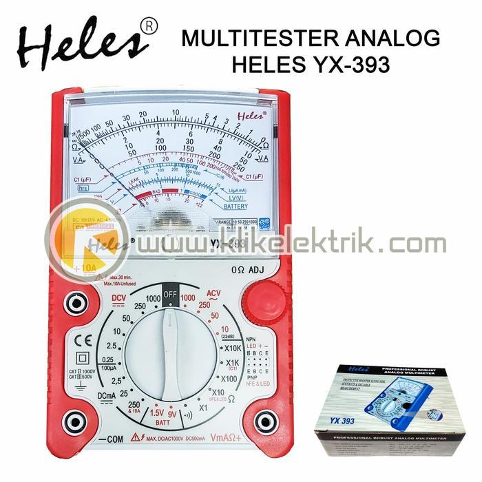 Multitester Heles Yx 393 Tr Multimeter Analog Tester Heles Yx393