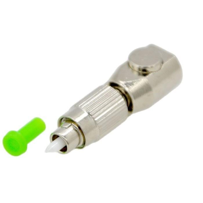 New Lc Sc Fc Optical Connector Circular Bare Fiber Flange Temporary Adapter Otdr Test Fiber Coupler
