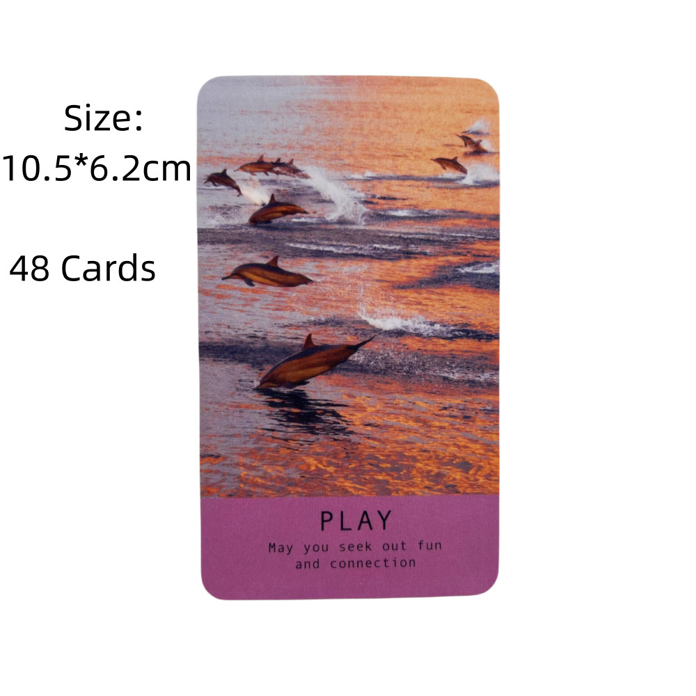 Sea Soul Oracle Cards A 48 English Visions Divination Edition Deck Borad Games Lenoramnd Tarot  For 