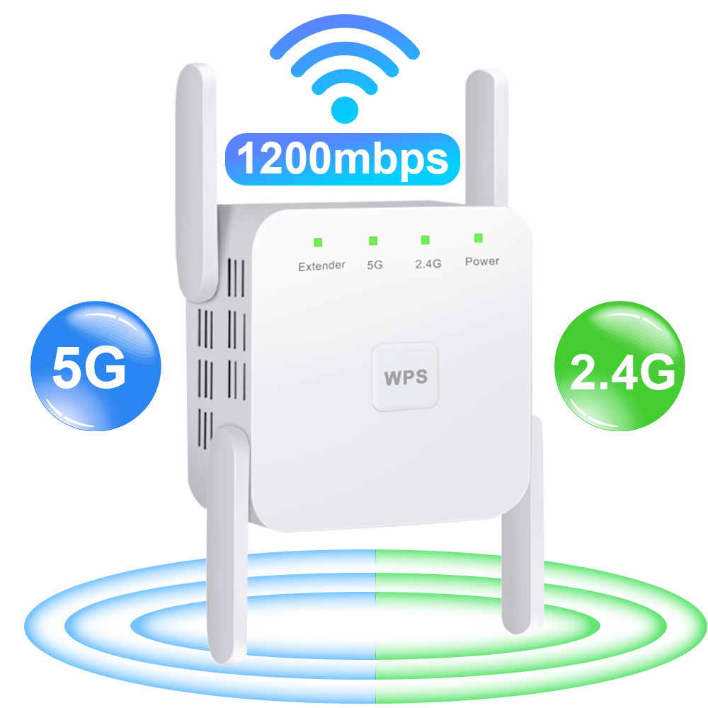 5G Wifi Repeater Amplifier Signal Wifi Extender Network Wifi Booster 1200Mb 5 Ghz Wireless Repeater