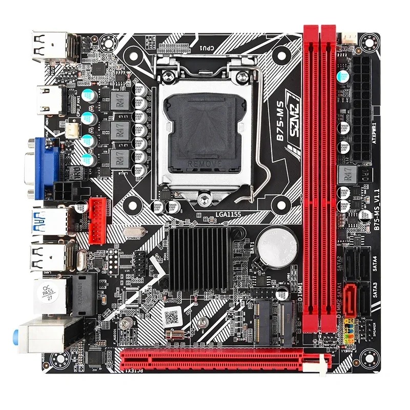 SZMZ B75 PC Motherboard gaming kit with core i5 3570 2*8GB DDR3 Plate placa mae LGA 1155 with proces