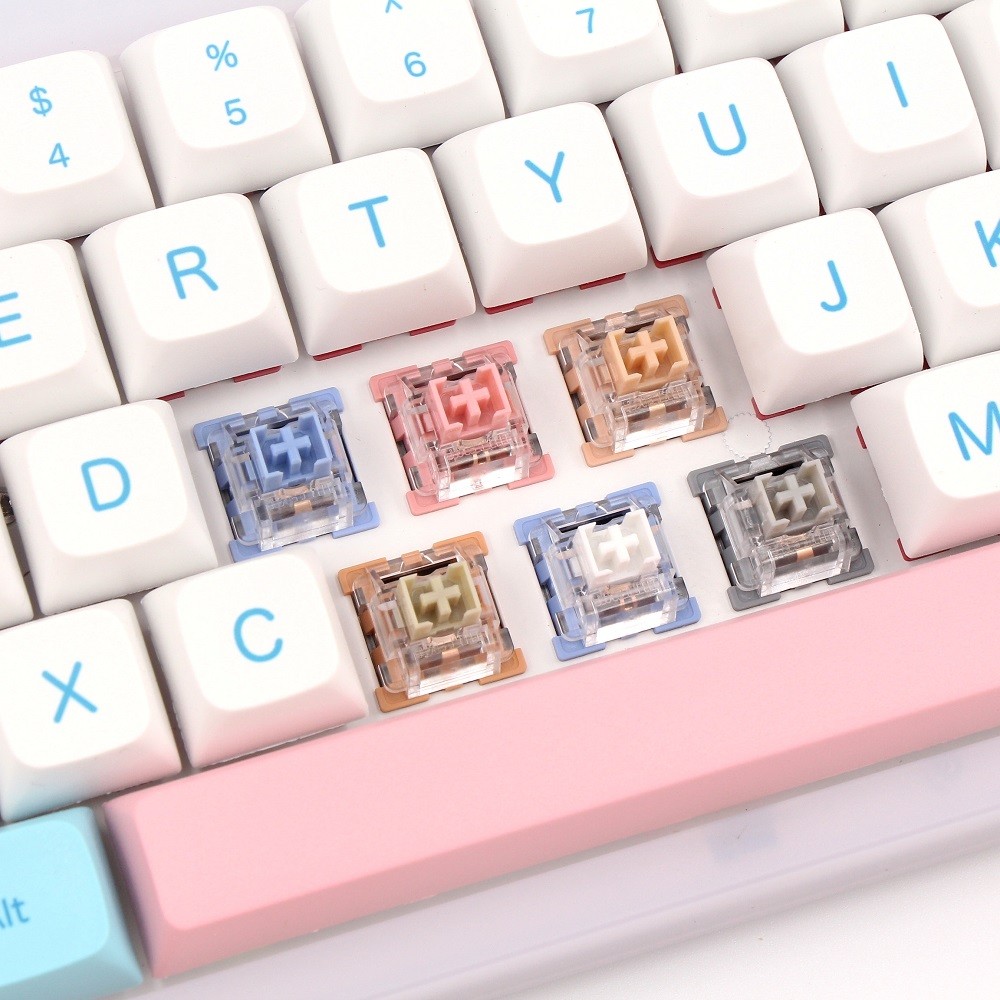 Outemu Switches Lubed Mechanical Keyboard Switch 3Pin Silent Clicky Linear Tactile Milk Tom Jerry Cu