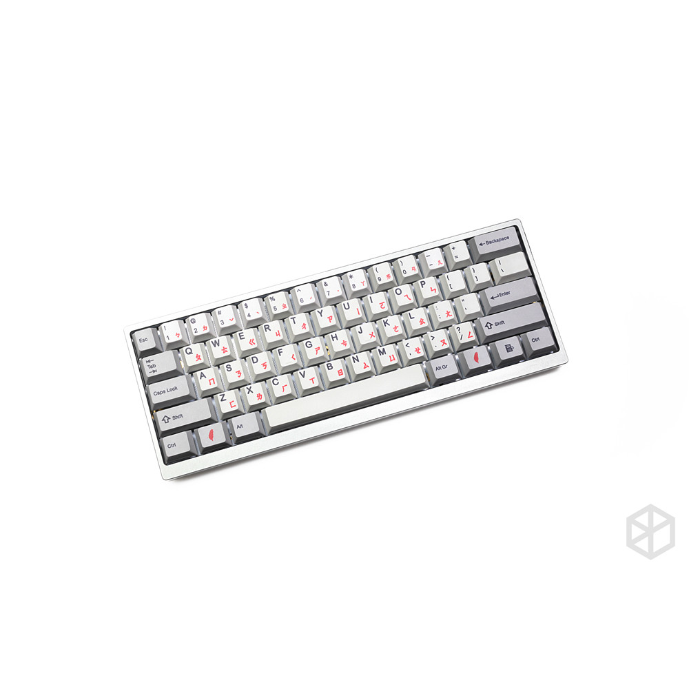 139 TaiWan pinyin  Bopomofo font language black red Cherry profile Dye Sub Keycap PBT for gh60 xd60 