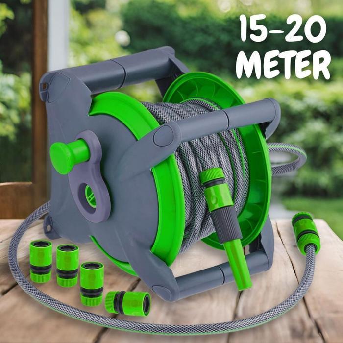 Gulungan Selang Penyiram Tanaman Selang Taman 20 Meter Alat Siram